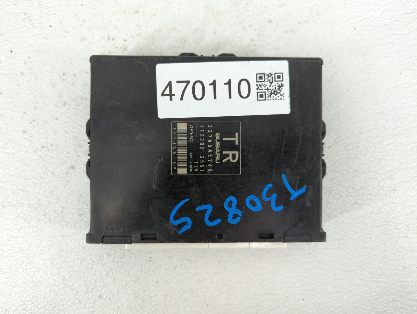 2013 Subaru Impreza PCM Engine Control Computer ECU ECM PCU OEM P/N:112700-3551 22765AE760, 22765AE761 Fits OEM Used Auto Pa