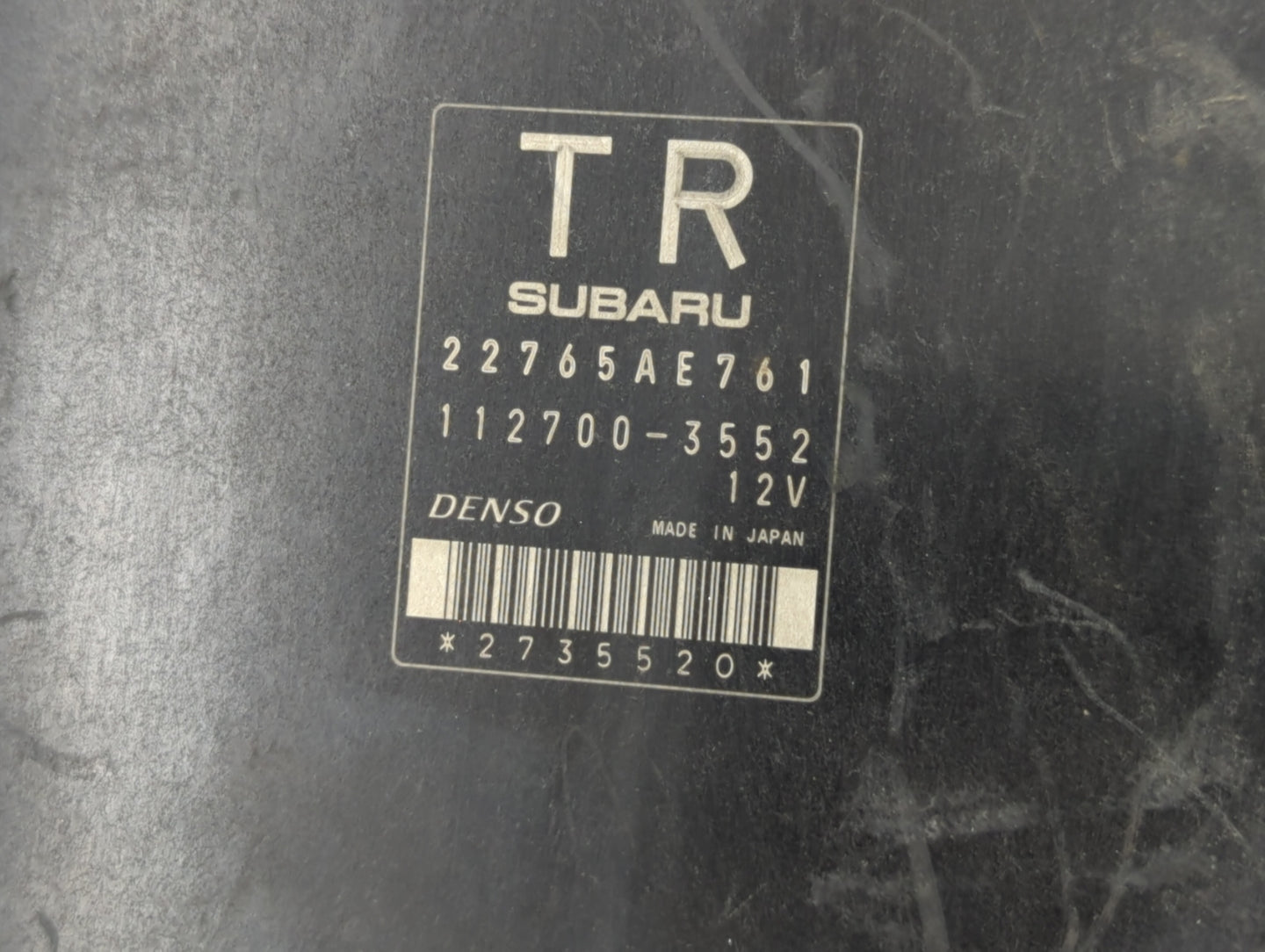 2013 Subaru Impreza PCM Engine Control Computer ECU ECM PCU OEM P/N:22765AE760 22765AE761 Fits OEM Used Auto Parts - Oemused