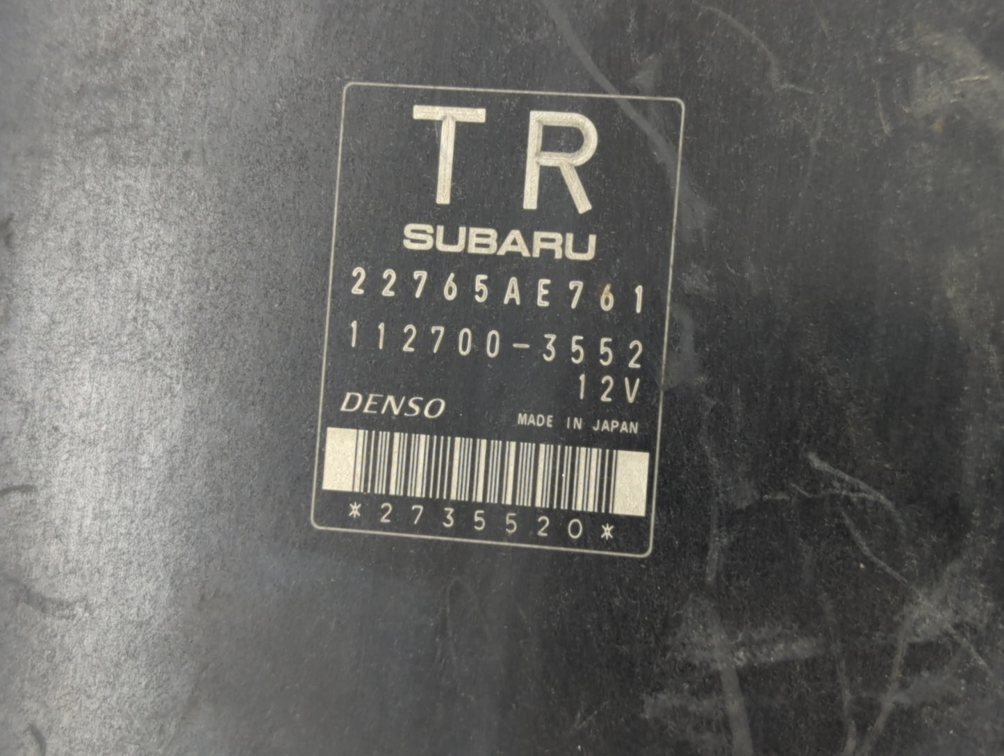 2013 Subaru Impreza PCM Engine Control Computer ECU ECM PCU OEM P/N:22765AE760 22765AE761 Fits OEM Used Auto Parts - Oemused