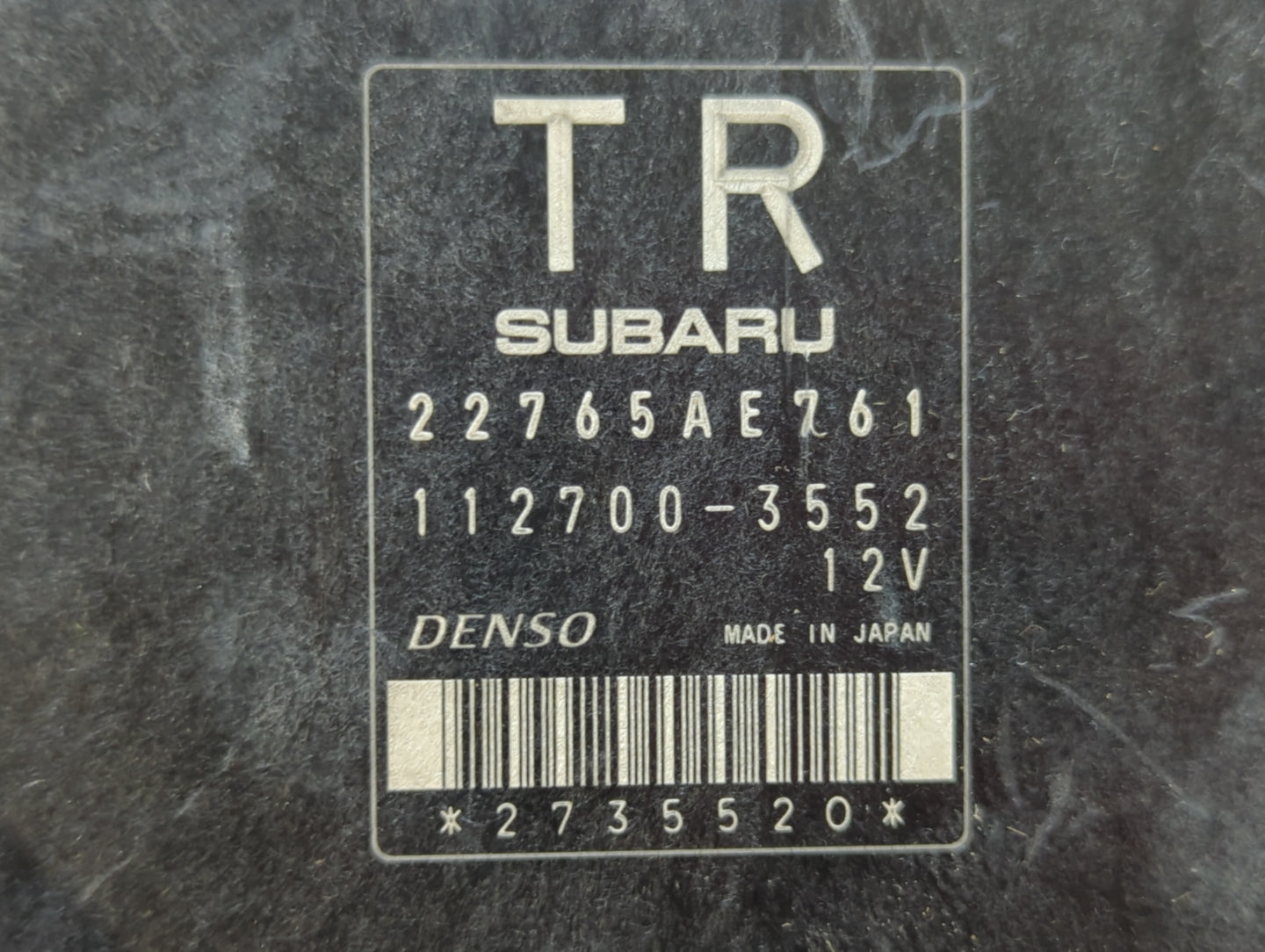 2013 Subaru Impreza PCM Engine Control Computer ECU ECM PCU OEM P/N:22765AE760 22765AE761 Fits OEM Used Auto Parts - Oemused