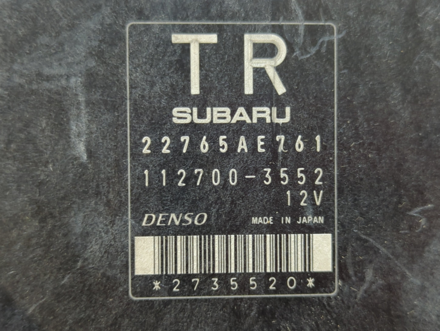 2013 Subaru Impreza PCM Engine Control Computer ECU ECM PCU OEM P/N:22765AE760 22765AE761 Fits OEM Used Auto Parts - Oemused