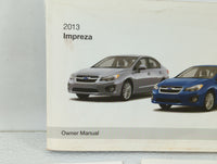 2013 Subaru Impreza Owners Manual Book Guide OEM Used Auto Parts - Oemusedautoparts1.com