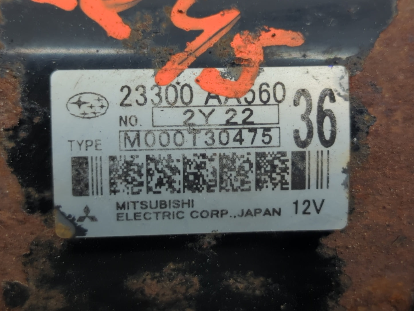 2008-2014 Subaru Impreza Car Starter Motor Solenoid OEM P/N:23300 AA560 Fits Fits 2008 2009 2010 2011 2012 2013 2014 OEM Use