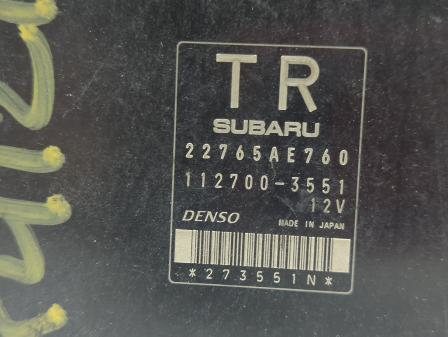 2013 Subaru Impreza PCM Engine Control Computer ECU ECM PCU OEM P/N:22765AE761 22765AE760 Fits OEM Used Auto Parts - Oemused
