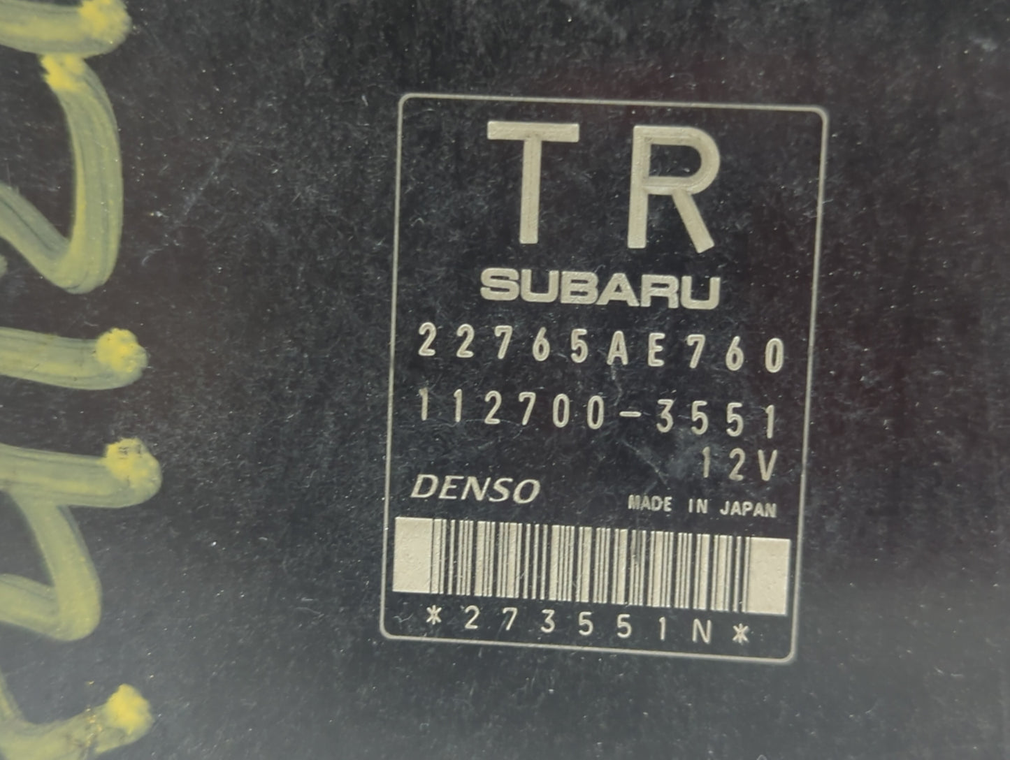 2013 Subaru Impreza PCM Engine Control Computer ECU ECM PCU OEM P/N:22765AE761 22765AE760 Fits OEM Used Auto Parts - Oemused