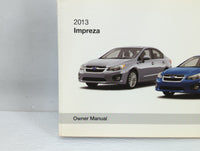 2013 Subaru Impreza Owners Manual Book Guide P/N:A1140BE-A OEM Used Auto Parts - Oemusedautoparts1.com