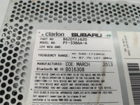 2012-2014 Subaru Impreza Radio AM FM Cd Player Receiver Replacement P/N:86201FJ620 Fits Fits 2012 2013 2014 OEM Used Auto Pa