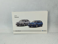 2013 Subaru Impreza Owners Manual Book Guide P/N:A1140BE-A OEM Used Auto Parts - Oemusedautoparts1.com