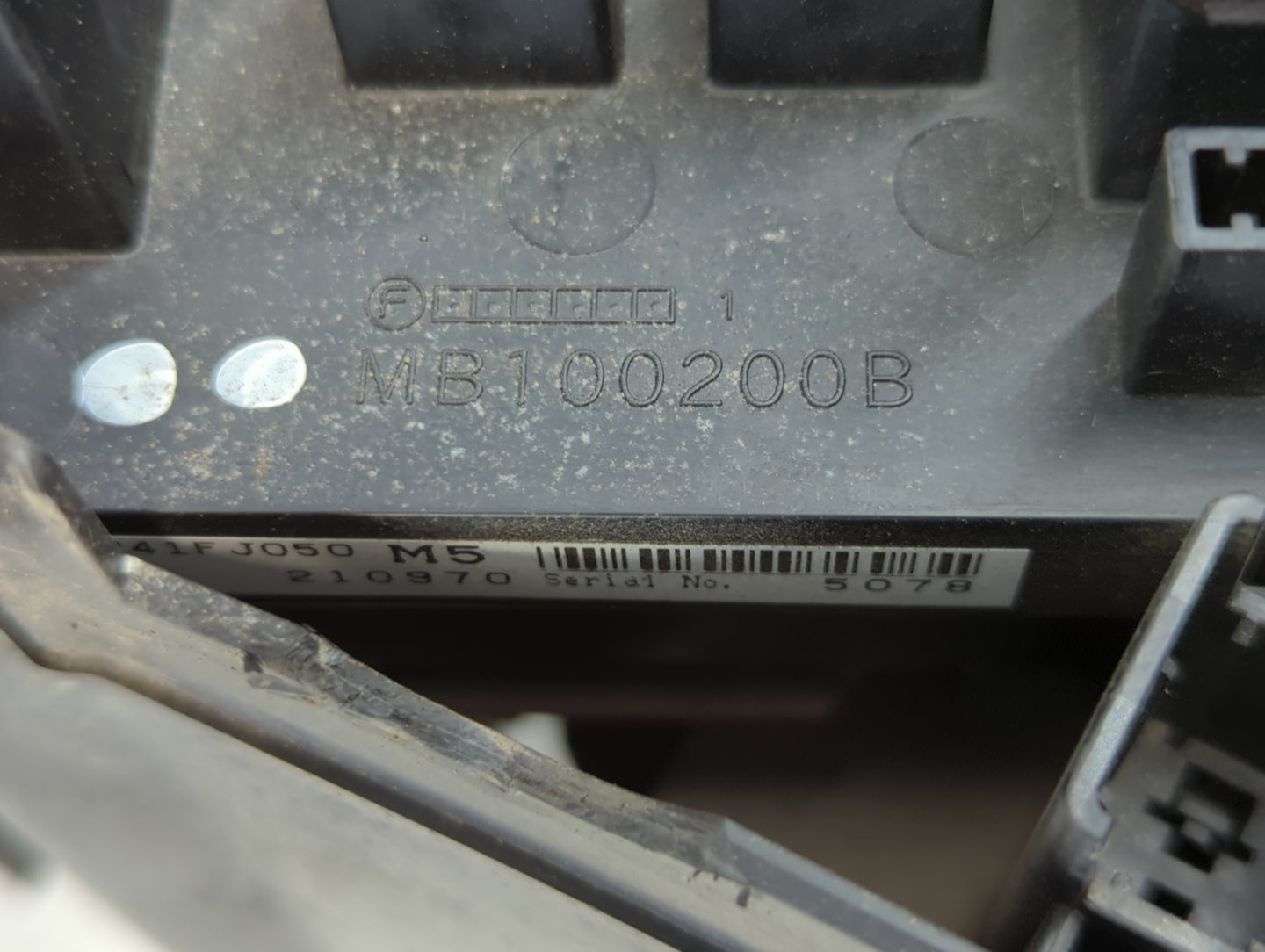 2012-2014 Subaru Impreza Fusebox Fuse Box Panel Relay Module P/N:MB100200B Fits Fits 2012 2013 2014 OEM Used Auto Parts - Oe