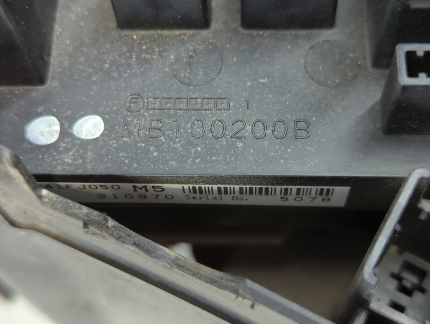 2012-2014 Subaru Impreza Fusebox Fuse Box Panel Relay Module P/N:MB100200B Fits Fits 2012 2013 2014 OEM Used Auto Parts - Oe