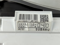 2013 Subaru Impreza Instrument Cluster Speedometer Gauges P/N:8504IFG040 Miles: Fits OEM Used Auto Parts - Oemusedautoparts1