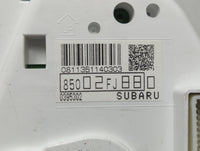 2013 Subaru Impreza Instrument Cluster Speedometer Gauges P/N:0395302 85002FJ880 Fits OEM Used Auto Parts - Oemusedautoparts