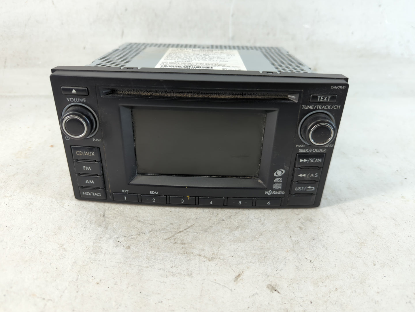 2013 Subaru Impreza Radio AM FM Cd Player Receiver Replacement P/N:86201FJ630 Fits OEM Used Auto Parts - Oemusedautoparts1.c