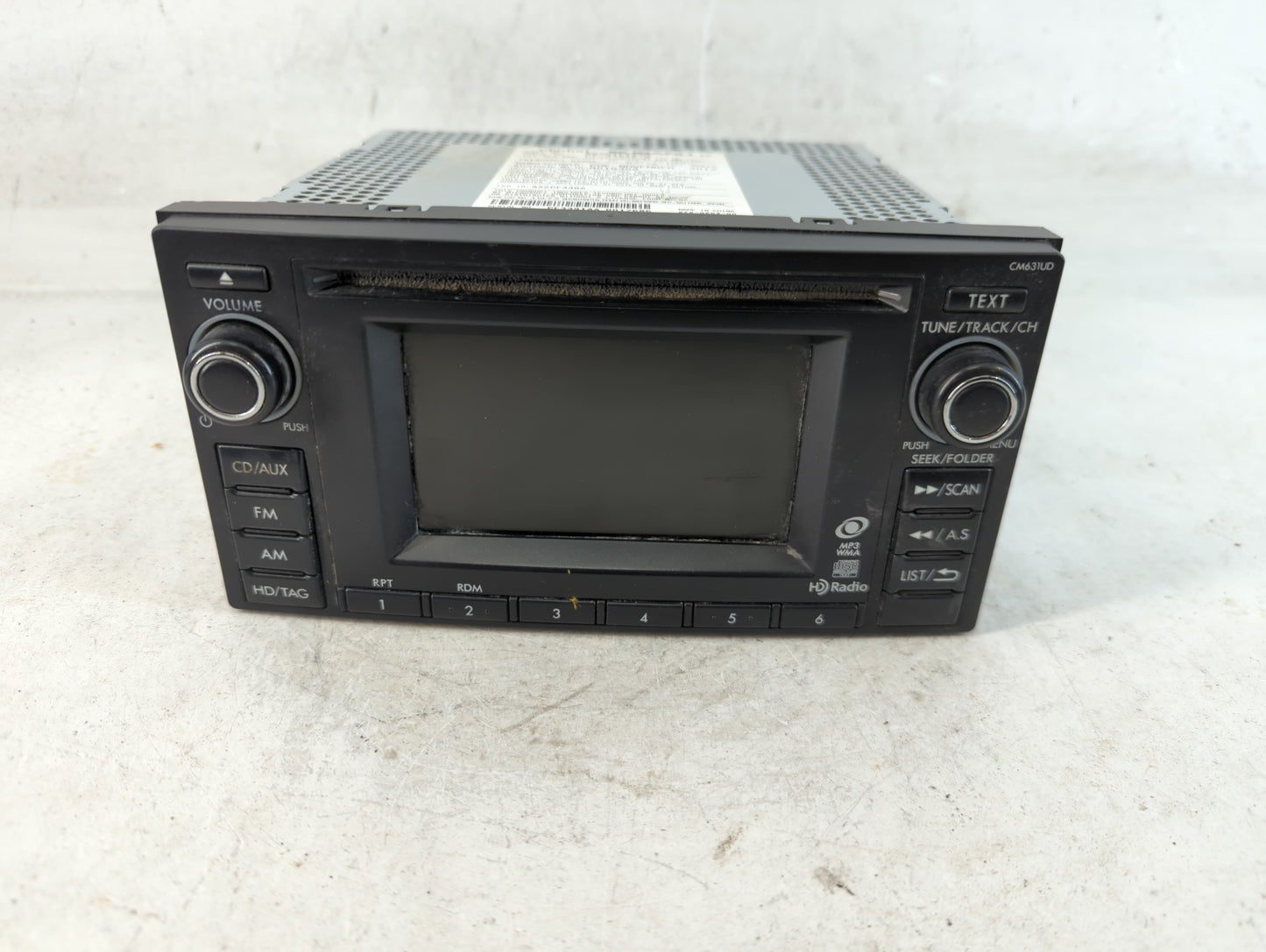 2013 Subaru Impreza Radio AM FM Cd Player Receiver Replacement P/N:86201FJ630 Fits OEM Used Auto Parts - Oemusedautoparts1.c