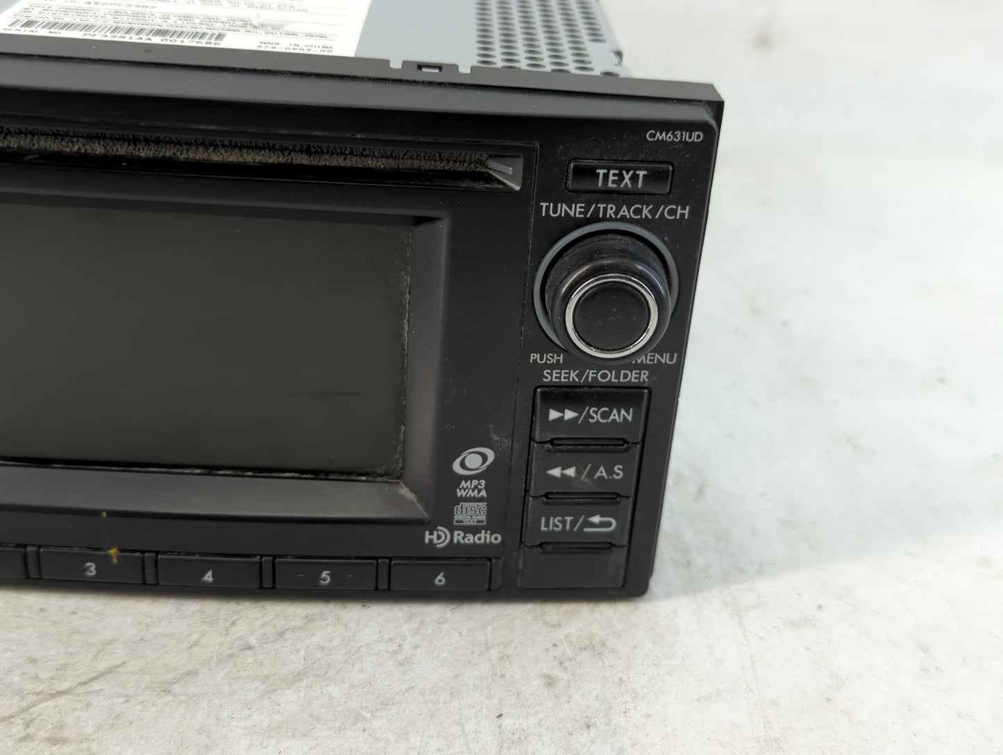 2013 Subaru Impreza Radio AM FM Cd Player Receiver Replacement P/N:86201FJ630 Fits OEM Used Auto Parts - Oemusedautoparts1.c