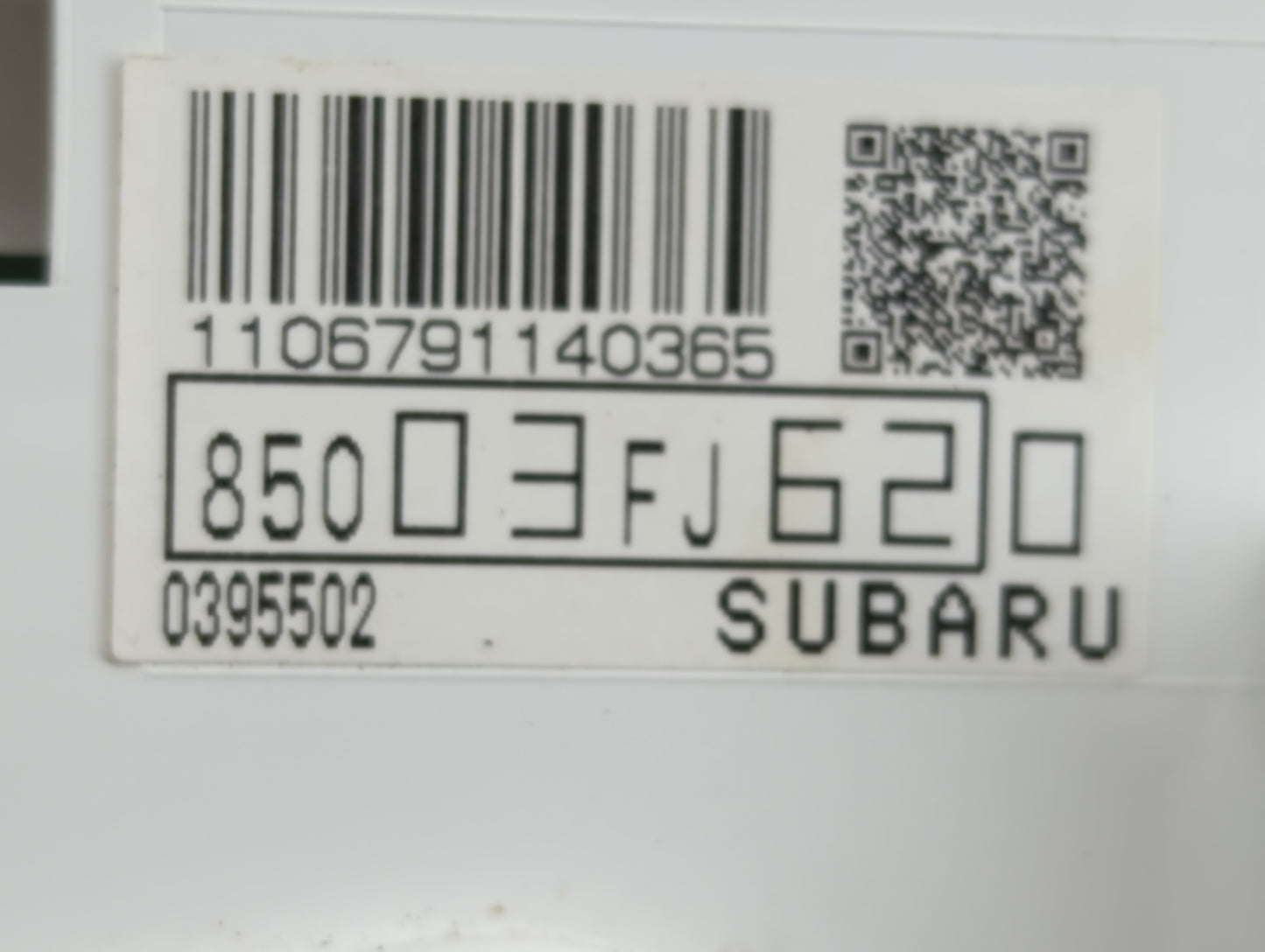 2013 Subaru Impreza Instrument Cluster Speedometer Gauges P/N:85003FJ620 Fits OEM Used Auto Parts - Oemusedautoparts1.com