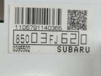 2013 Subaru Impreza Instrument Cluster Speedometer Gauges P/N:85003FJ620 Fits OEM Used Auto Parts - Oemusedautoparts1.com