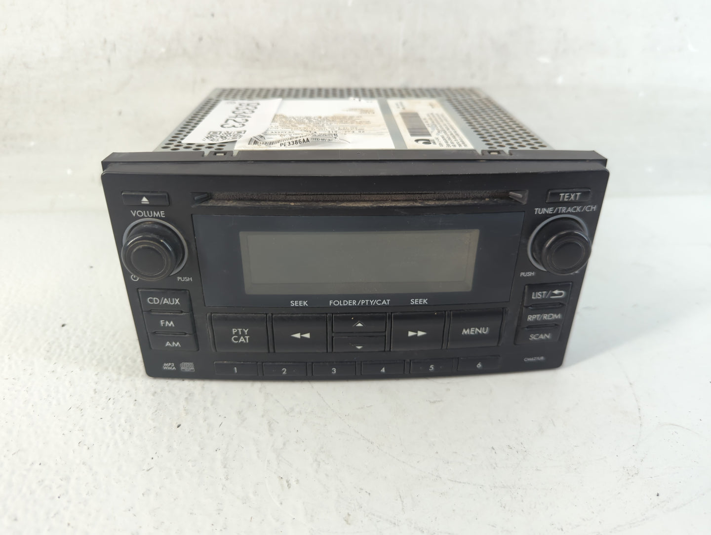 2012-2014 Subaru Impreza Radio AM FM Cd Player Receiver Replacement Fits Fits 2012 2013 2014 OEM Used Auto Parts - Oemusedau