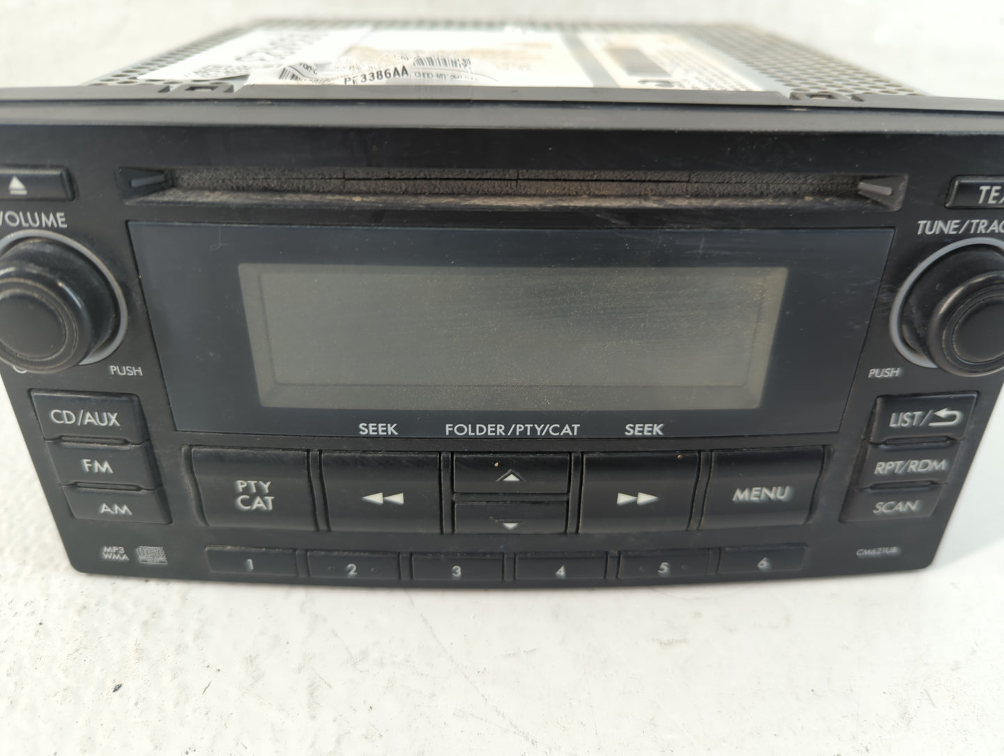 2012-2014 Subaru Impreza Radio AM FM Cd Player Receiver Replacement Fits Fits 2012 2013 2014 OEM Used Auto Parts - Oemusedau