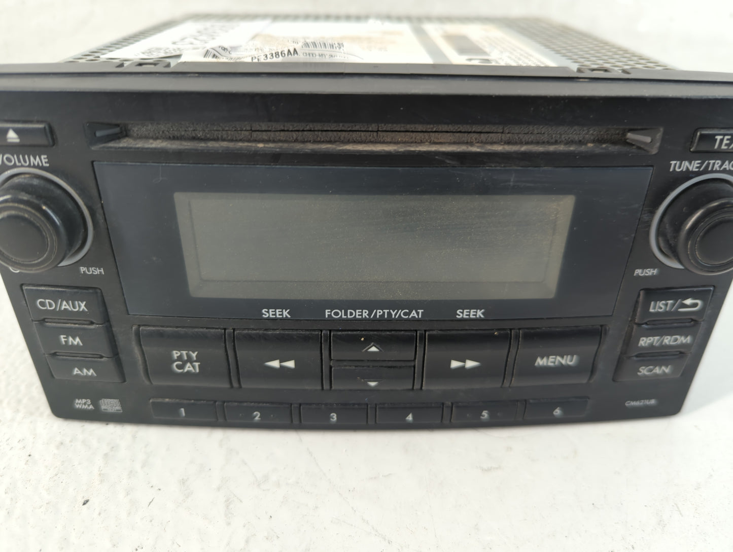 2012-2014 Subaru Impreza Radio AM FM Cd Player Receiver Replacement Fits Fits 2012 2013 2014 OEM Used Auto Parts - Oemusedau