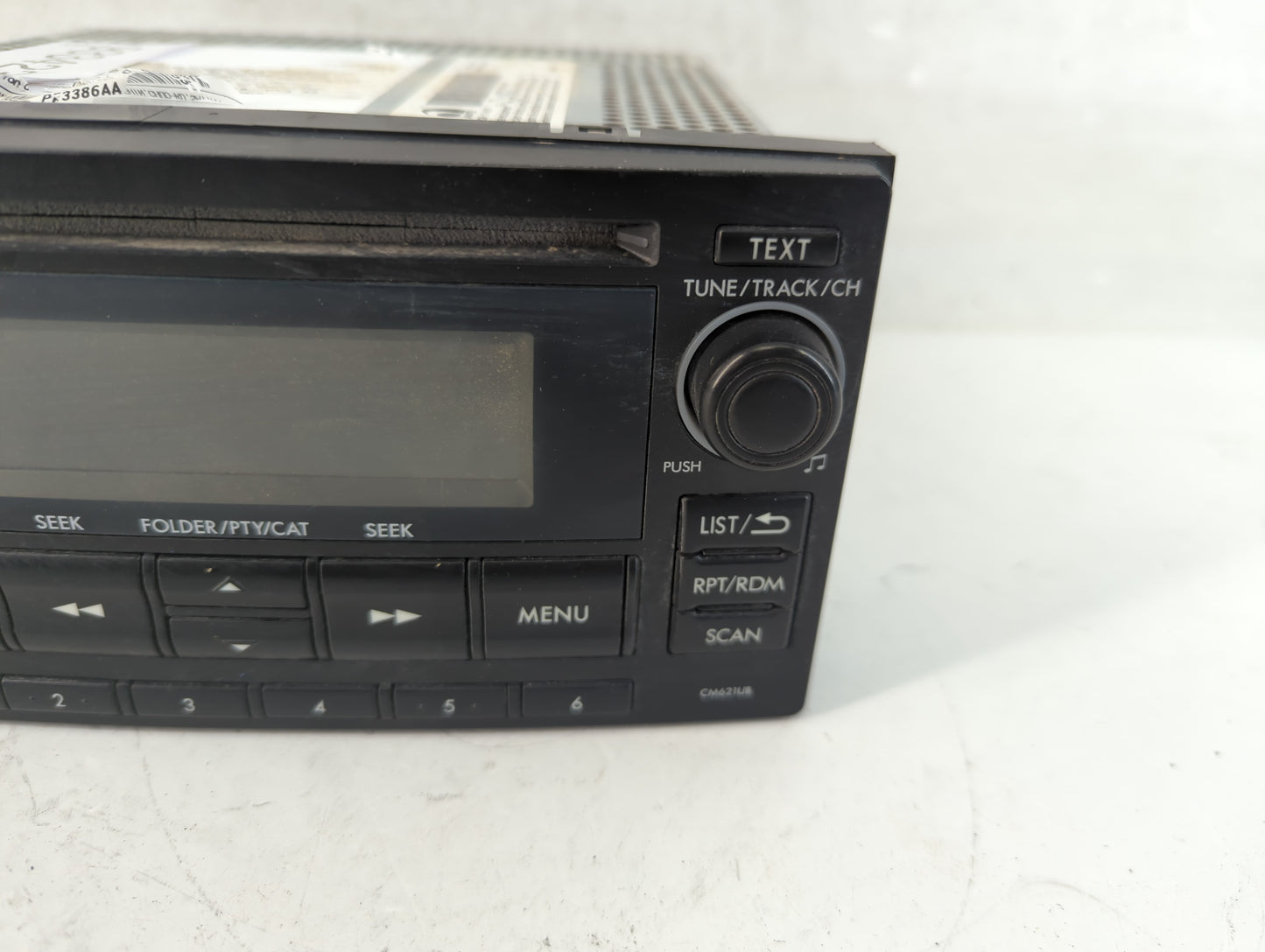 2012-2014 Subaru Impreza Radio AM FM Cd Player Receiver Replacement Fits Fits 2012 2013 2014 OEM Used Auto Parts - Oemusedau