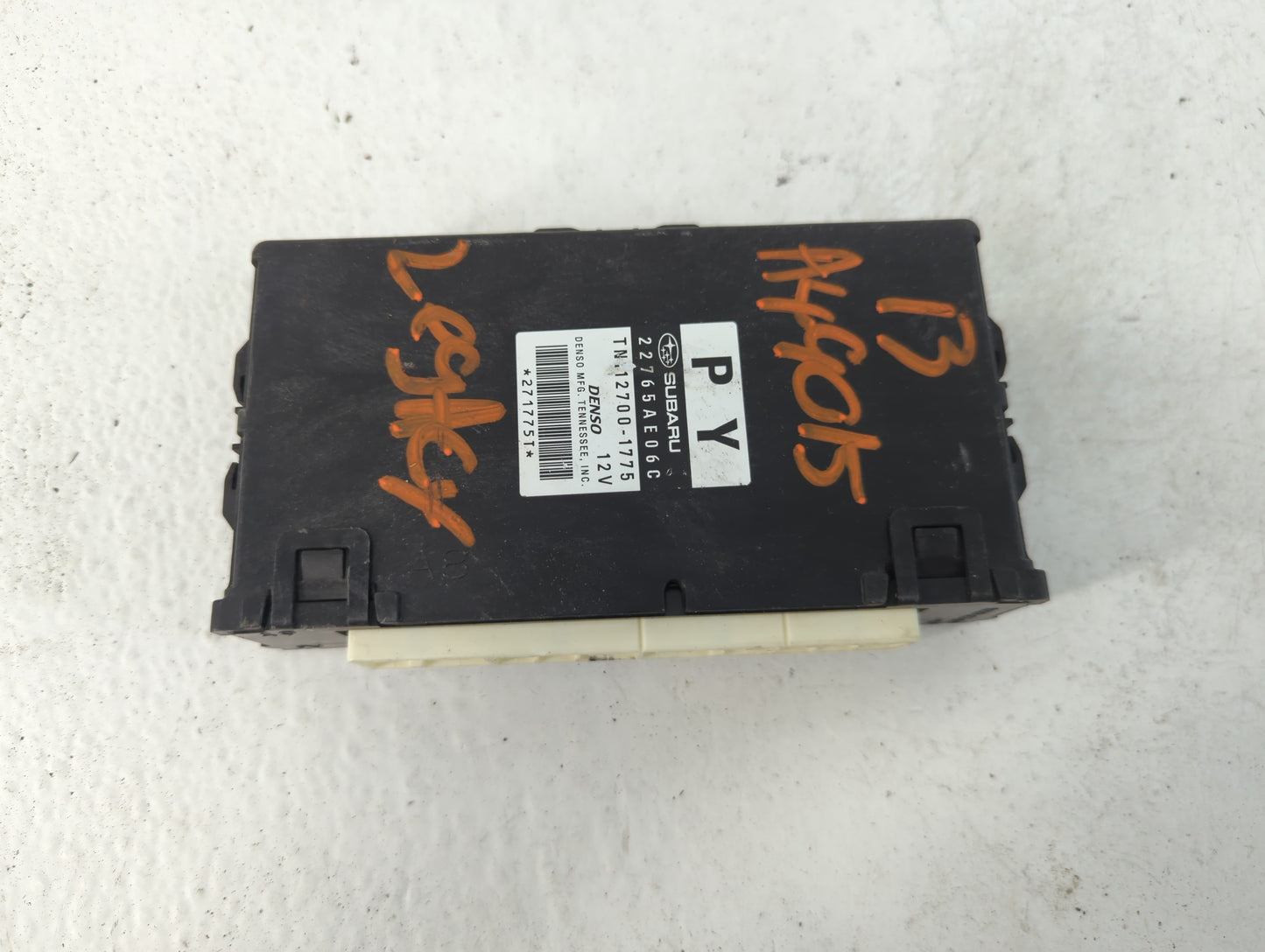 2013-2014 Subaru Legacy PCM Engine Control Computer ECU ECM PCU OEM P/N:22765AE06C Fits Fits 2013 2014 OEM Used Auto Parts -