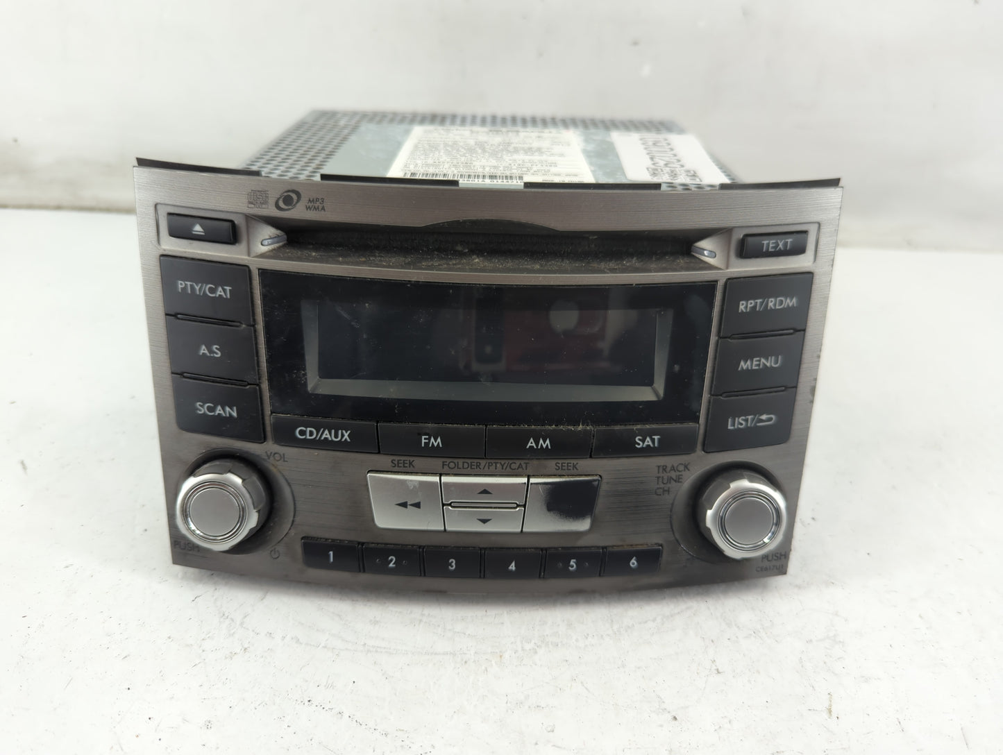 2012-2014 Subaru Legacy Radio AM FM Cd Player Receiver Replacement P/N:86201AJ61A Fits Fits 2012 2013 2014 OEM Used Auto Par