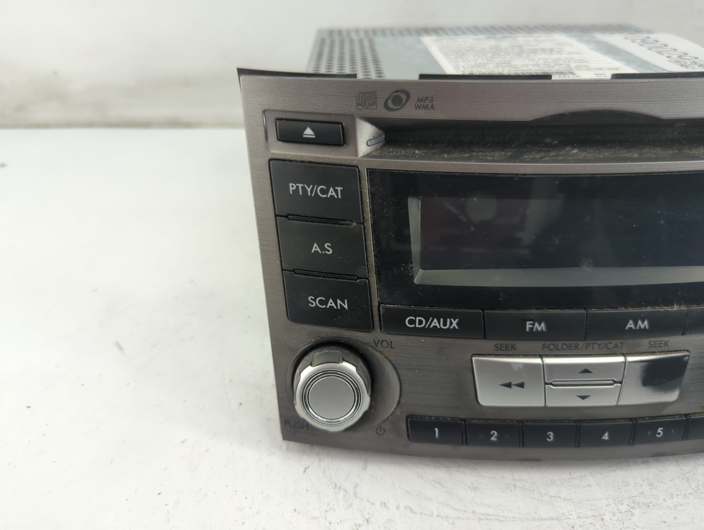 2012-2014 Subaru Legacy Radio AM FM Cd Player Receiver Replacement P/N:86201AJ61A Fits Fits 2012 2013 2014 OEM Used Auto Par