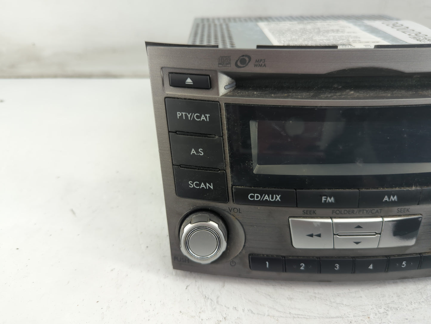2012-2014 Subaru Legacy Radio AM FM Cd Player Receiver Replacement P/N:86201AJ61A Fits Fits 2012 2013 2014 OEM Used Auto Par