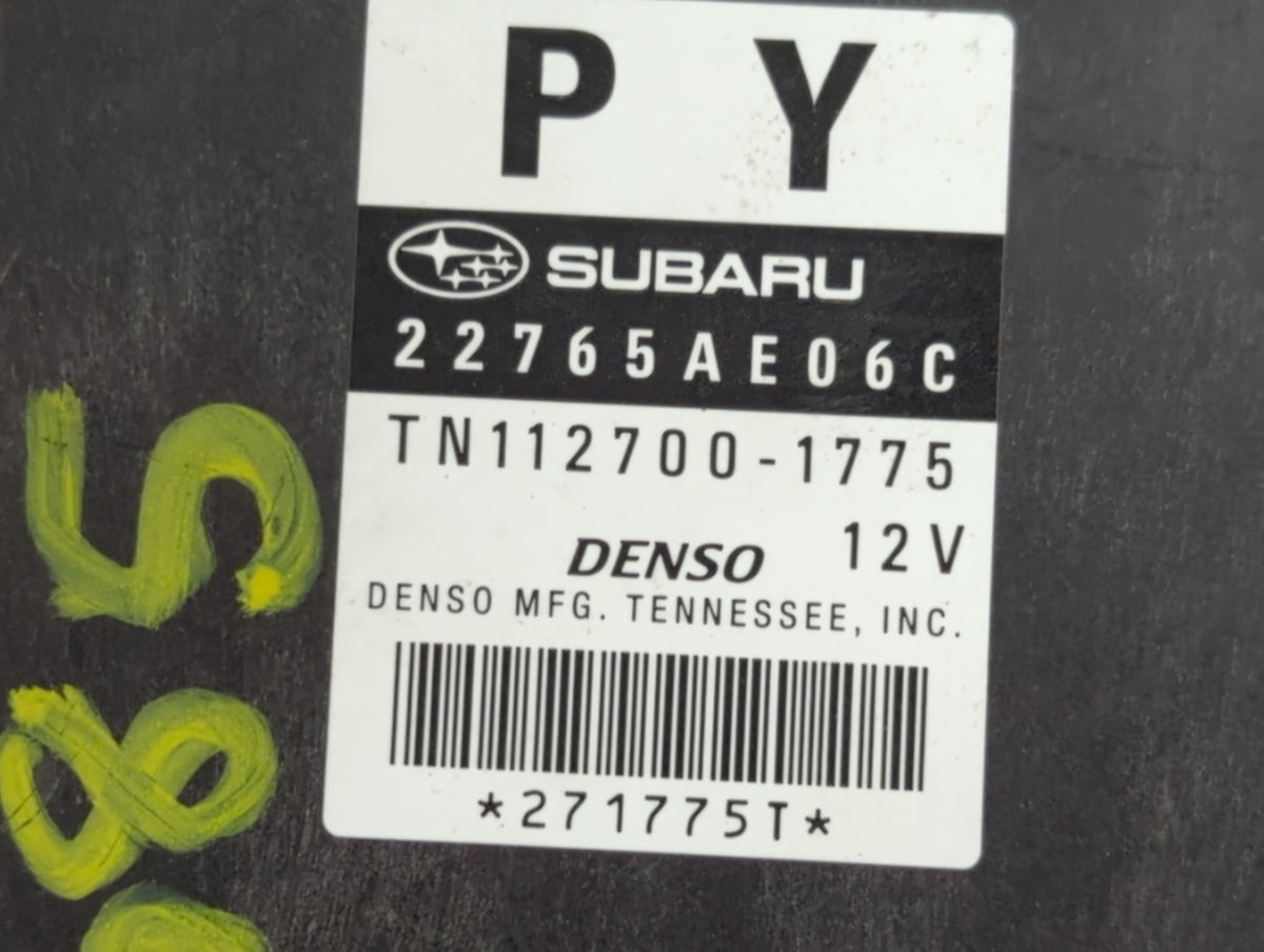 2013-2014 Subaru Legacy PCM Engine Control Computer ECU ECM PCU OEM P/N:22765AE06C Fits 2013 2014 OEM Used Auto Parts - Oemu