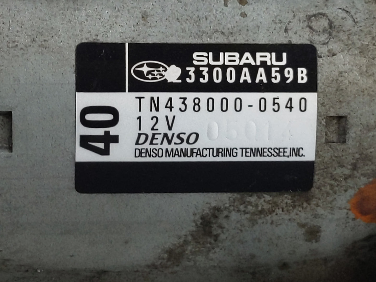 2008-2015 Subaru Legacy Car Starter Motor Solenoid OEM P/N:TN438000-0540 23300AA59B Fits OEM Used Auto Parts - Oemusedautopa