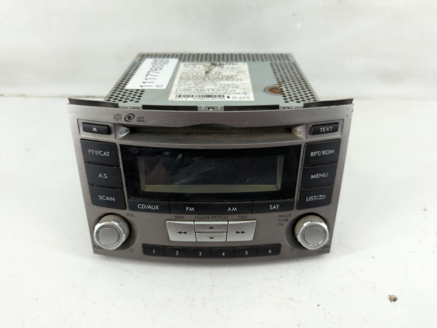 2012-2014 Subaru Legacy Radio AM FM Cd Player Receiver Replacement P/N:86201AJ61A Fits Fits 2012 2013 2014 OEM Used Auto Par