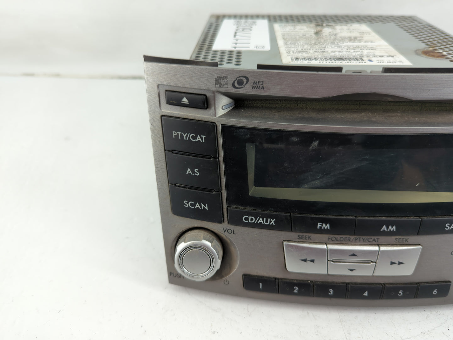 2012-2014 Subaru Legacy Radio AM FM Cd Player Receiver Replacement P/N:86201AJ61A Fits Fits 2012 2013 2014 OEM Used Auto Par