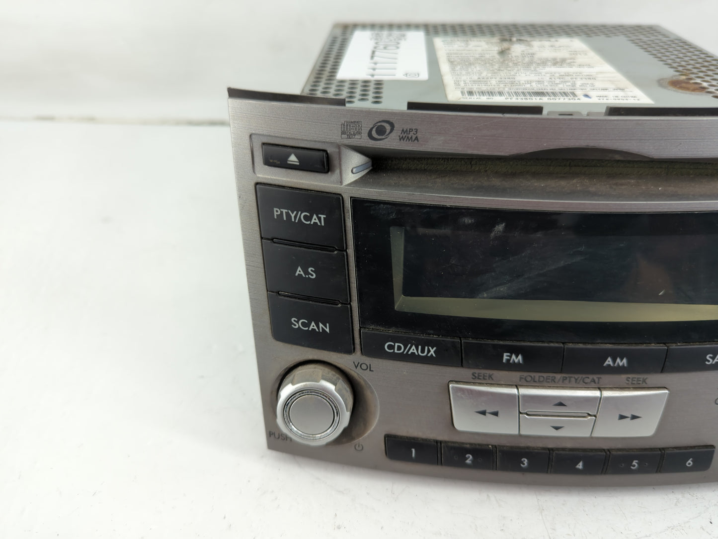 2012-2014 Subaru Legacy Radio AM FM Cd Player Receiver Replacement P/N:86201AJ61A Fits Fits 2012 2013 2014 OEM Used Auto Par