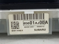 2013-2014 Subaru Legacy Instrument Cluster Speedometer Gauges P/N:85001AJ00A Fits Fits 2013 2014 OEM Used Auto Parts - Oemus
