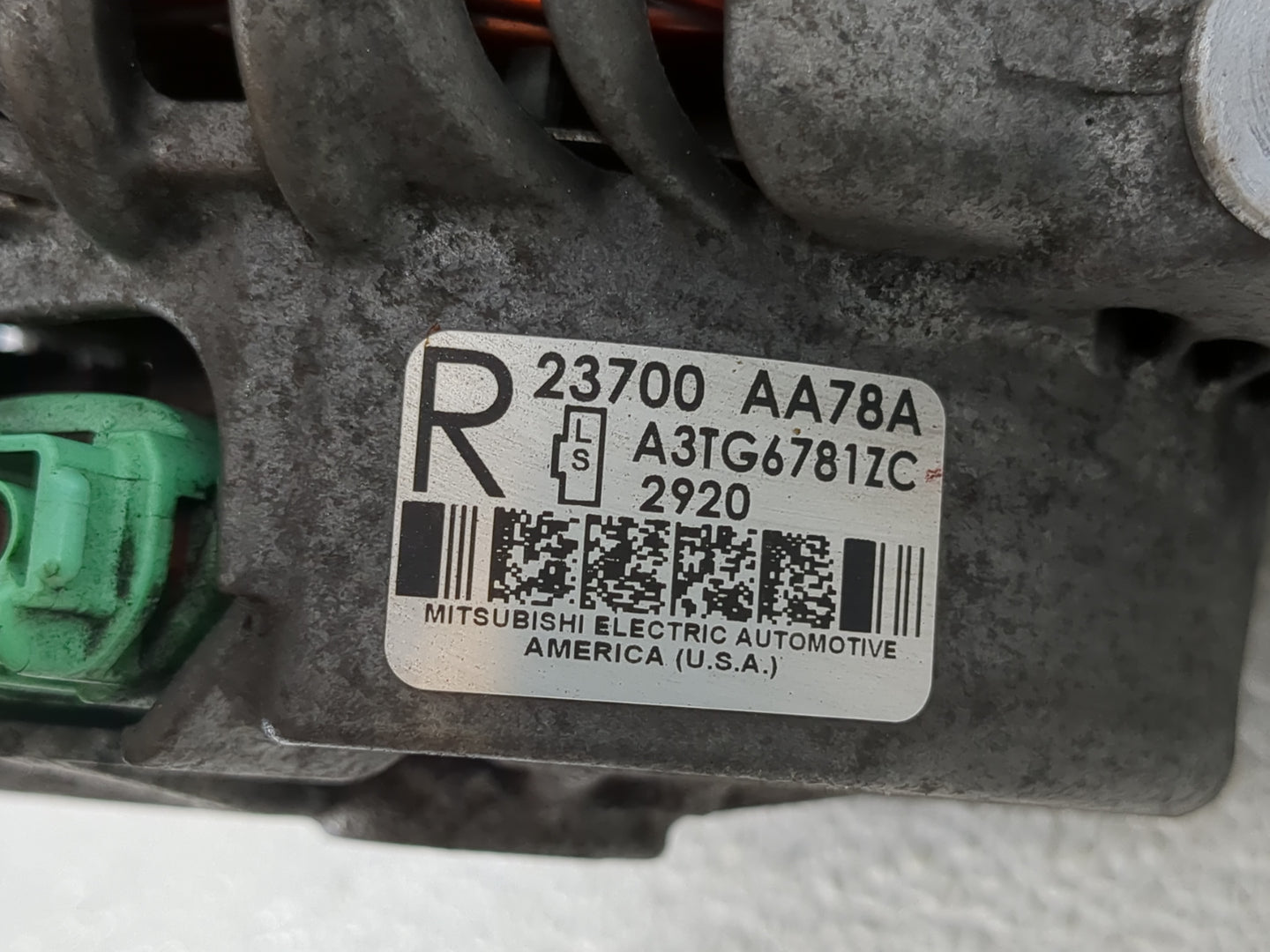 2013-2014 Subaru Legacy Alternator Replacement Generator Charging Assembly Engine OEM P/N:23700 AA78A Fits Fits 2013 2014 OE