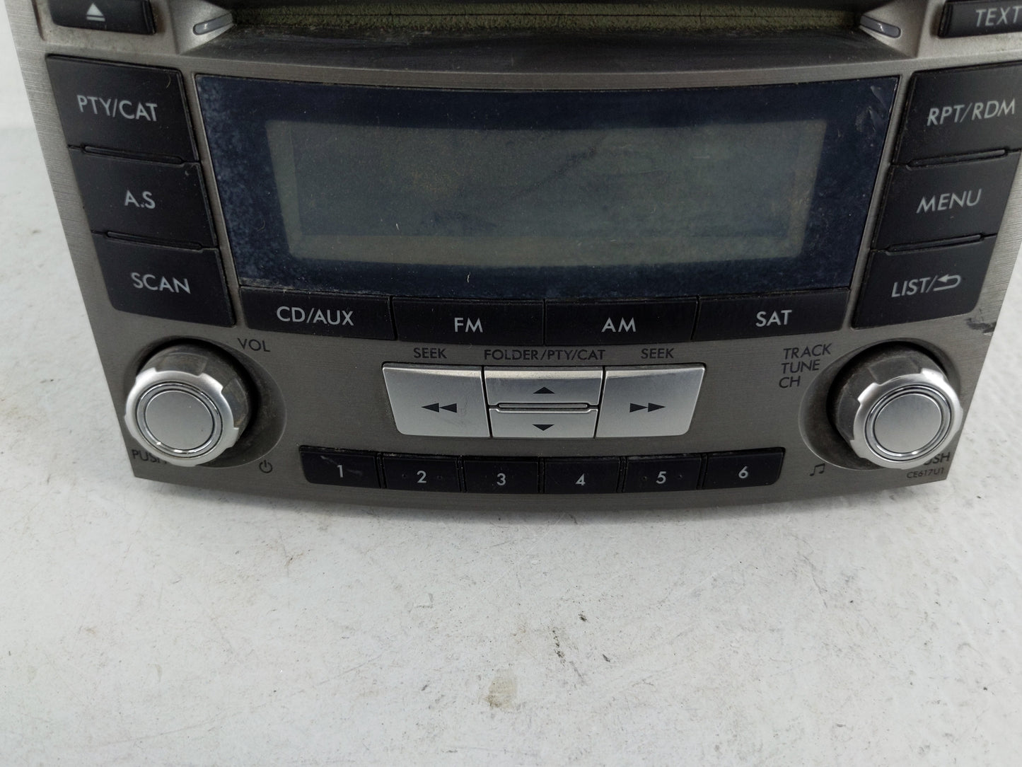2012-2014 Subaru Legacy Radio AM FM Cd Player Receiver Replacement P/N:86201AJ61A Fits Fits 2012 2013 2014 OEM Used Auto Par