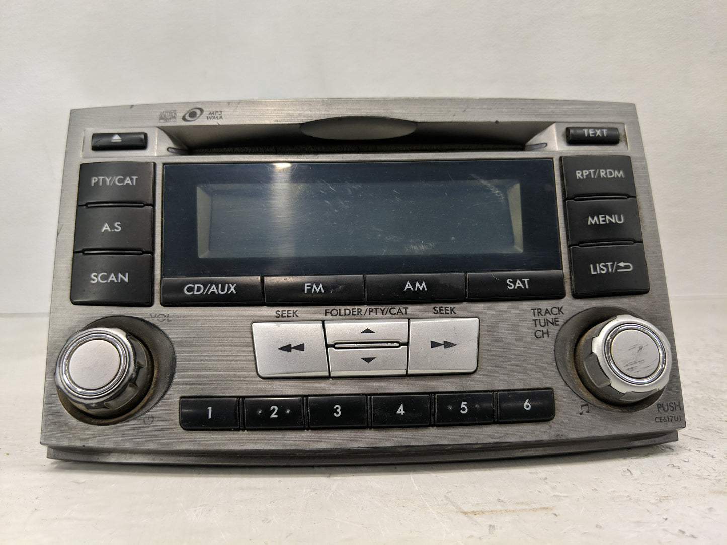 2012-2014 Subaru Legacy Radio AM FM Cd Player Receiver Replacement P/N:86201AJ61A Fits Fits 2012 2013 2014 OEM Used Auto Par