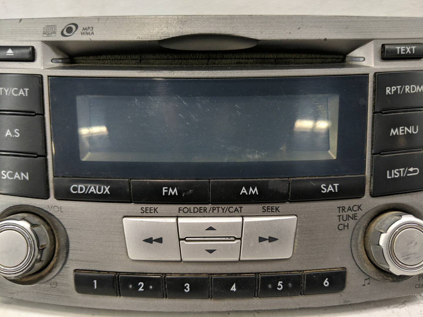 2012-2014 Subaru Legacy Radio AM FM Cd Player Receiver Replacement P/N:86201AJ61A Fits Fits 2012 2013 2014 OEM Used Auto Par