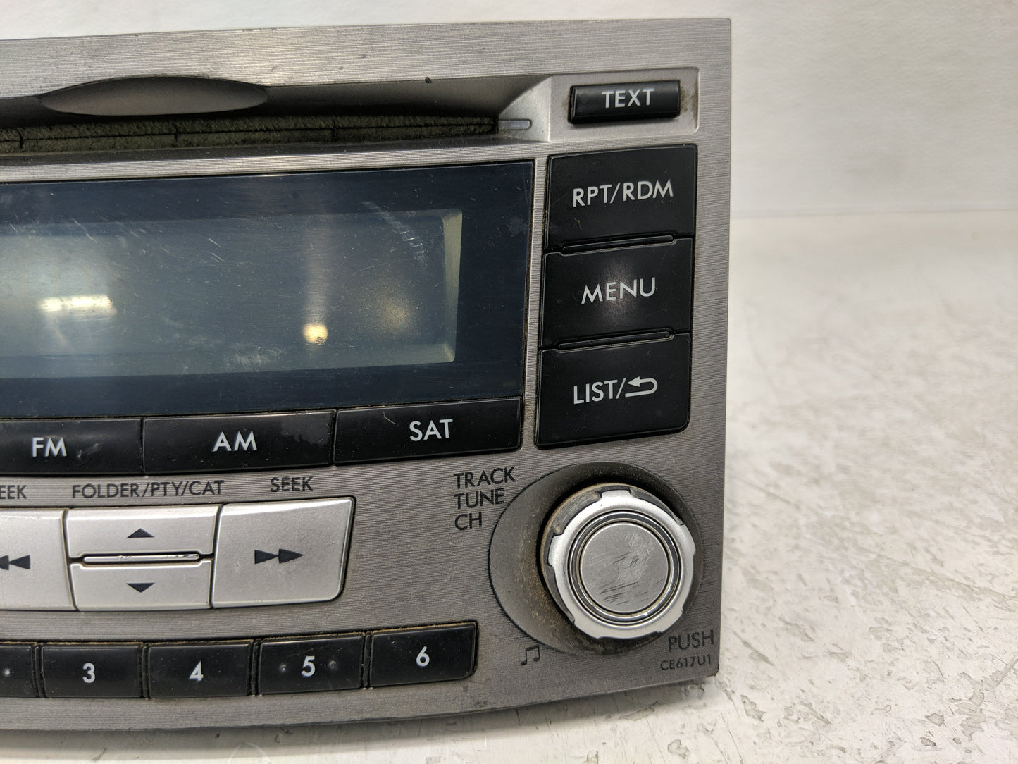 2012-2014 Subaru Legacy Radio AM FM Cd Player Receiver Replacement P/N:86201AJ61A Fits Fits 2012 2013 2014 OEM Used Auto Par