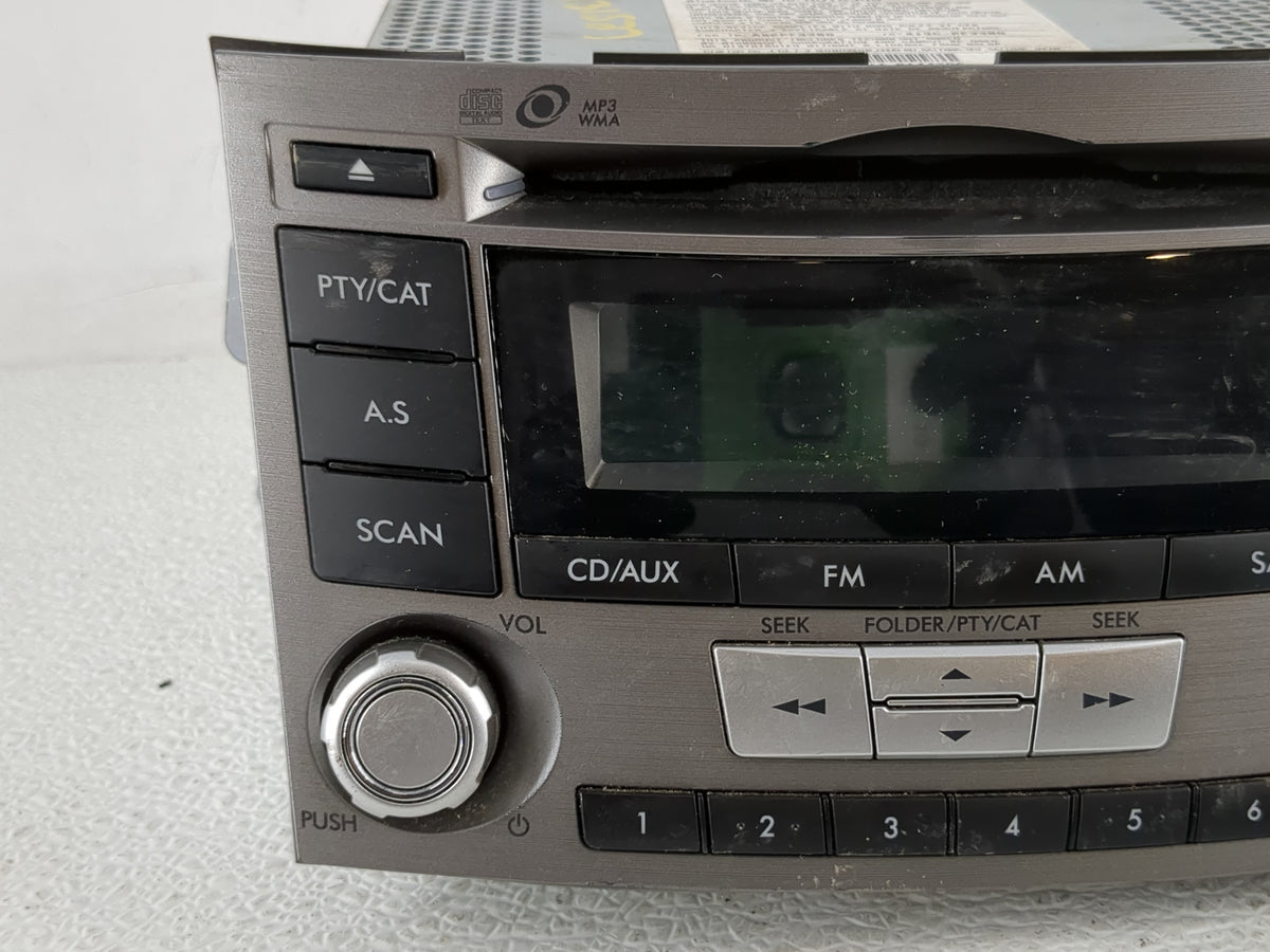 2012-2014 Subaru Legacy Radio AM FM Cd Player Receiver Replacement P/N:86201AJ61A Fits 2012 2013 2014 OEM Used Auto Parts - 