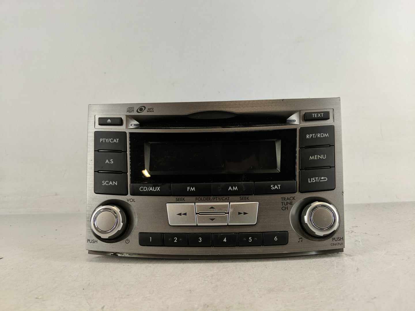 2012-2014 Subaru Legacy Radio AM FM Cd Player Receiver Replacement P/N:86201AJ61A Fits Fits 2012 2013 2014 OEM Used Auto Par