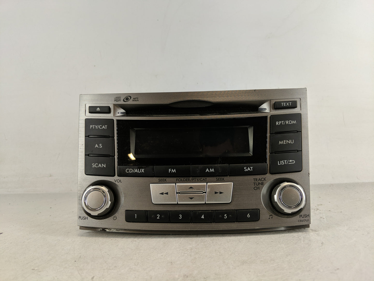 2012-2014 Subaru Legacy Radio AM FM Cd Player Receiver Replacement P/N:86201AJ61A Fits Fits 2012 2013 2014 OEM Used Auto Par