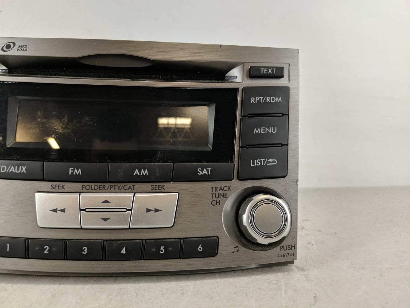 2012-2014 Subaru Legacy Radio AM FM Cd Player Receiver Replacement P/N:86201AJ61A Fits Fits 2012 2013 2014 OEM Used Auto Par