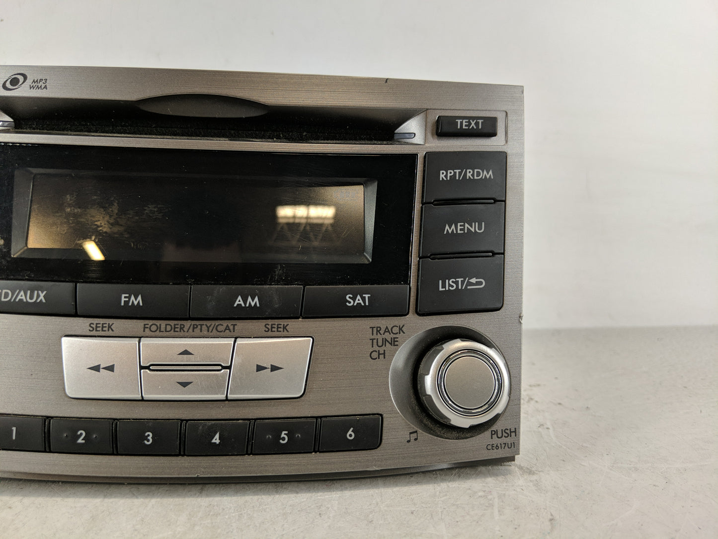 2012-2014 Subaru Legacy Radio AM FM Cd Player Receiver Replacement P/N:86201AJ61A Fits Fits 2012 2013 2014 OEM Used Auto Par