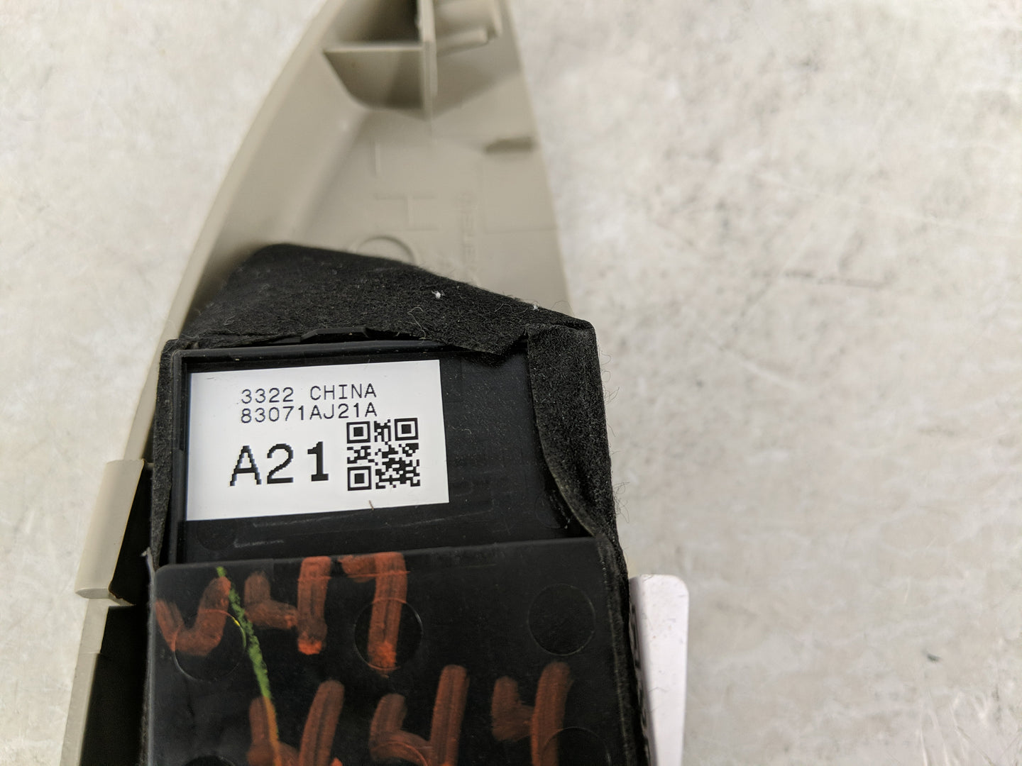2013-2014 Subaru Legacy Master Power Window Switch Replacement Driver Side Left Fits Fits 2013 2014 OEM Used Auto Parts - Oe