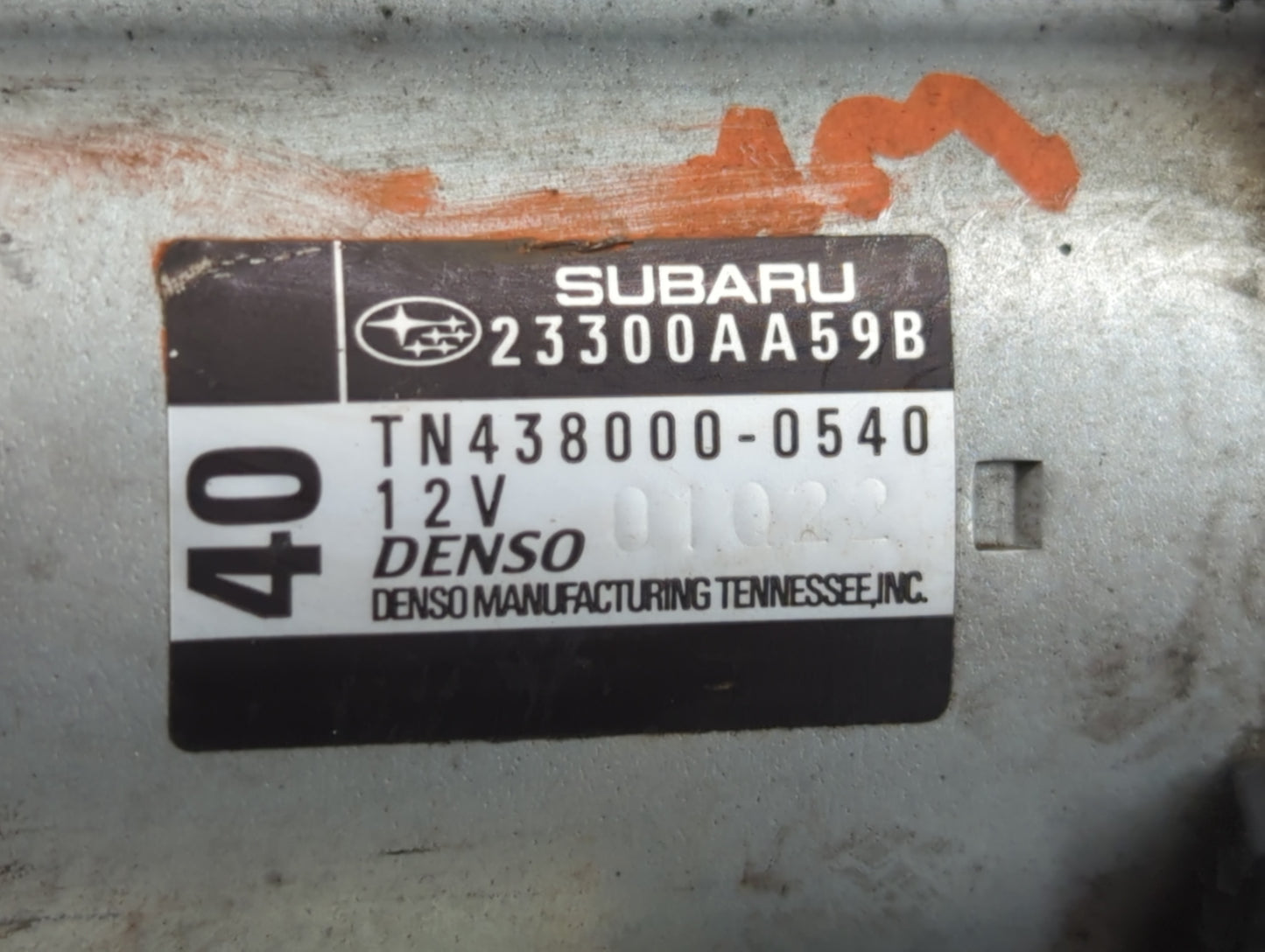 2008-2015 Subaru Legacy Car Starter Motor Solenoid OEM P/N:23300AA59B TN438000-0540 Fits OEM Used Auto Parts - Oemusedautopa
