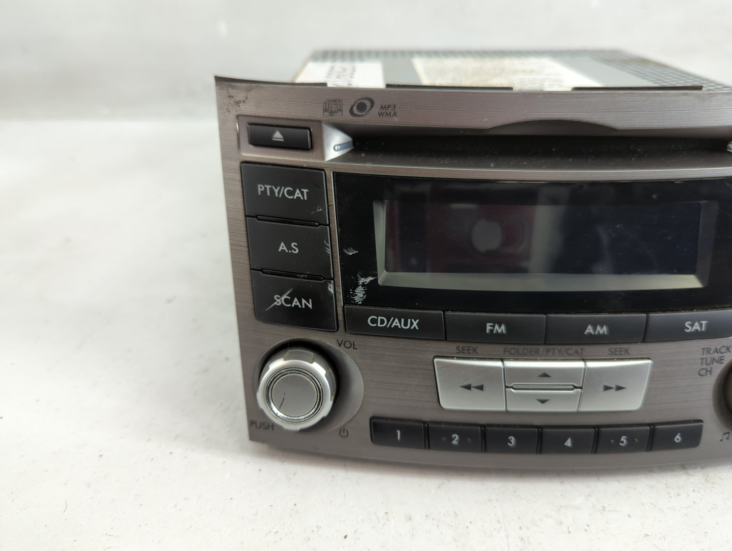 2012-2014 Subaru Legacy Radio AM FM Cd Player Receiver Replacement P/N:86201AJ61A Fits Fits 2012 2013 2014 OEM Used Auto Par