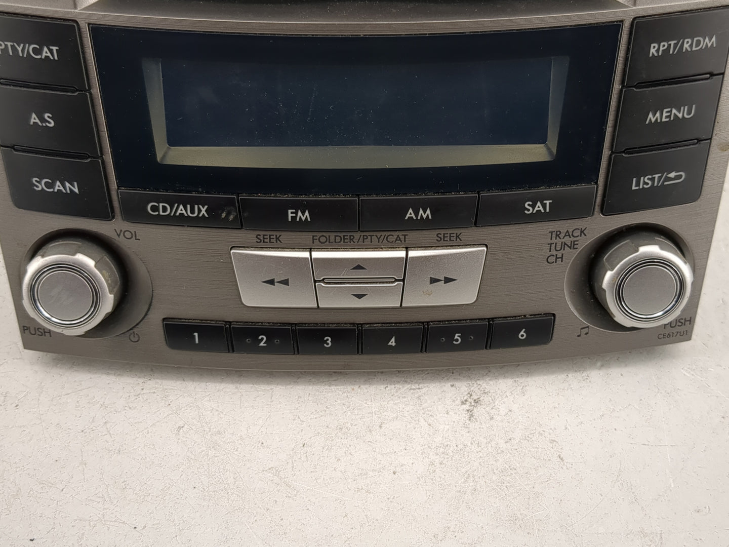 2012-2014 Subaru Legacy Radio AM FM Cd Player Receiver Replacement P/N:86201AJ61A Fits Fits 2012 2013 2014 OEM Used Auto Par