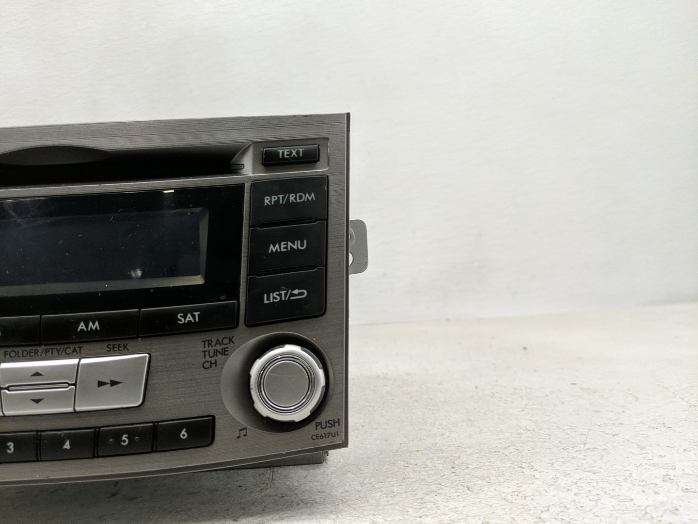 2012-2014 Subaru Legacy Radio AM FM Cd Player Receiver Replacement P/N:86201AJ61A Fits Fits 2012 2013 2014 OEM Used Auto Par